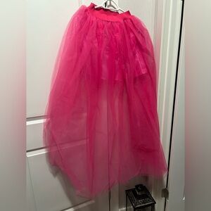 Elegant Pink Tulle Skirt one size